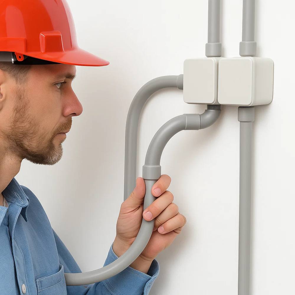 Faeg raccordo curva semplice 90° per tubo rigido ip40 in tecnopolimero *** diametro 50 millimetri, confezione 1