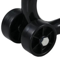 Supporto per Moto, Cavalletto Anteriore per Moto con Braccio Oscillante a U e a L, Supporto Universale per Officina, Nero