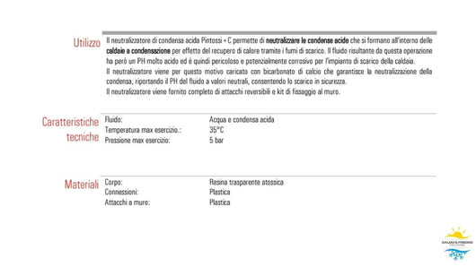 Filtro Neutralizzatore di Condenzia Acida Acquamax per caldaie a condensazione 3/4" FM con carbonato di calcio 