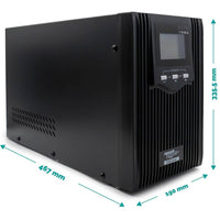 Mach power ups metal con display digitale e stabilizzatore avr *** potenza ampere (va) 3000 va, confezione 1
