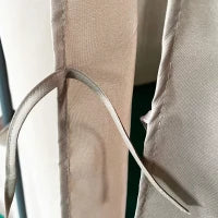 Gazebo da Giardino 4x3m con 6 Tende Rimovibili, Struttura in Metallo e Telo in Poliestere Beige