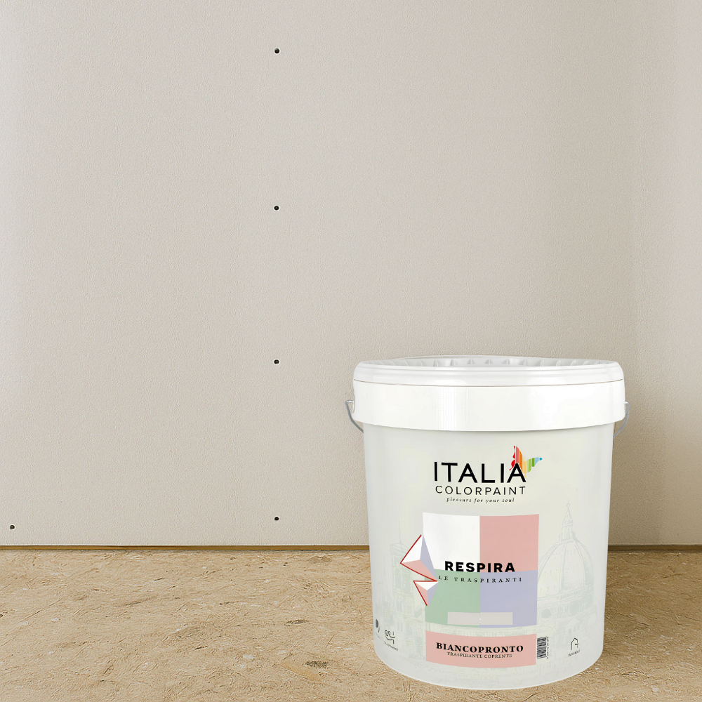 Idropittura traspirante coprente bianca vari formati respira biancopronto *** formato 13 lt, confezione 1