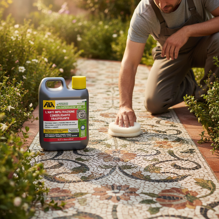 Salvaterrazza eco protettivo anti infiltrazione traspirante consolidante *** formato 1 lt, confezione 1