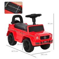 Macchina Giocattolo, Macchina Cavalcabile per Bambini 12-36 Mesi, Mercedes-Benz G350, Rossa