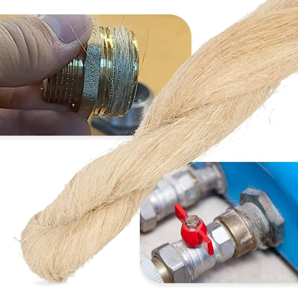 Kit professionale 6 treccia di canapa pettinata per sigillature idrauliche