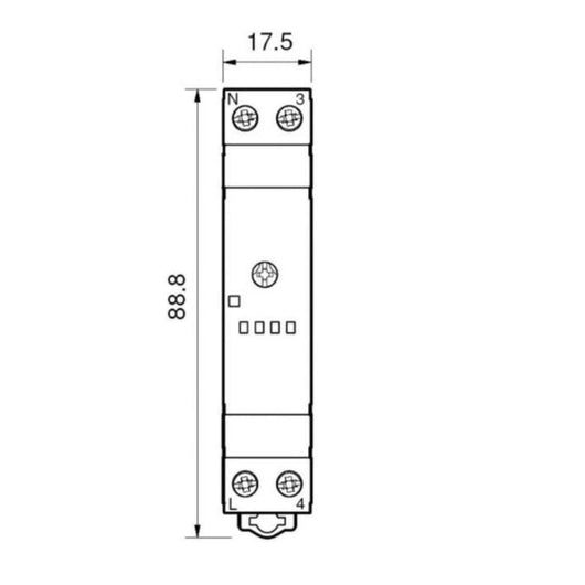 Relè luce scala 4 funzioni din 220v finder serie 14 multifunzione