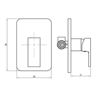 Miscelatore rubinetto bidet cromato + miscelatore rubinetto lavabo cromato + miscelatore doccia ad incasso da parete