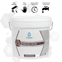 Quarzo fine fassaden dekor acrilico coprente idrorepellente antialga antimuffa *** formato 5 lt, confezione 1