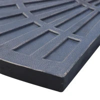 Set 2 Pesi per Ombrellone a Base a Croce da 28 kg con Design a Ventaglio, in Colofonia, 66x47x4.2 cm, Bronzo