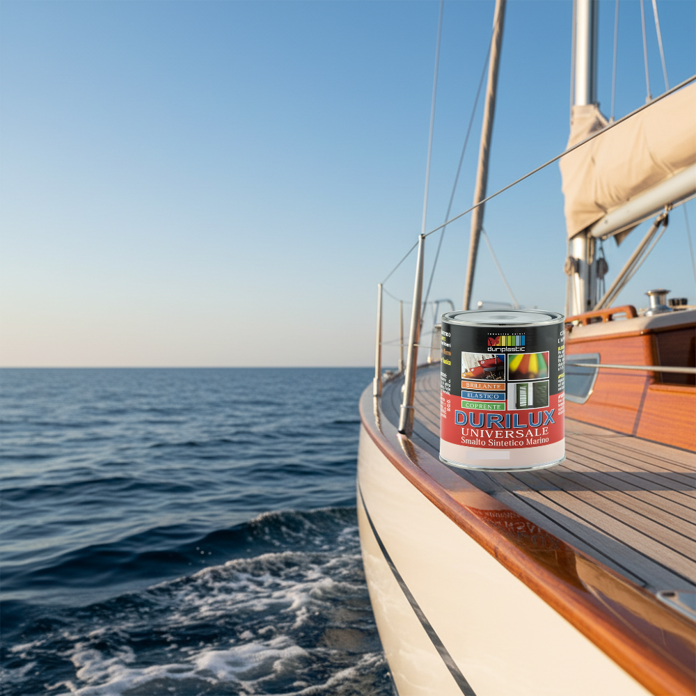 Durilux smalto sintetico marino lucido per legno e ferro bianco perla 526 ral 1013 *** formato 0,375 l, confezione 1