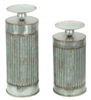 Porta Candela Illinois Coppia Cm Ø 12.5X25-12.5X31