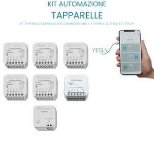 Kit automazione tapparelle yesly controlla fino a 5 tapparelle tende elettriche