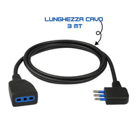 Ecova 32089 prolunga lineare con spina salvaspazio 16a e presa bipasso