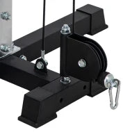 Stazione di Fitness Carico Libero con Pesi da 2 x 50 Kg, 245 L x 85 L x 207 H cm