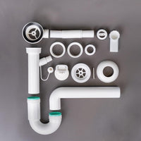 Lavatoio nobilitato vasca resina asse lavaggio 45x50x85 cm doppia anta 7002ak *** tinta bianco, confezione 1