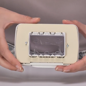 Gewiss placca autoportante 3 posti stagna impermeabile per esterno da parete *** colore bianco, confezione 1