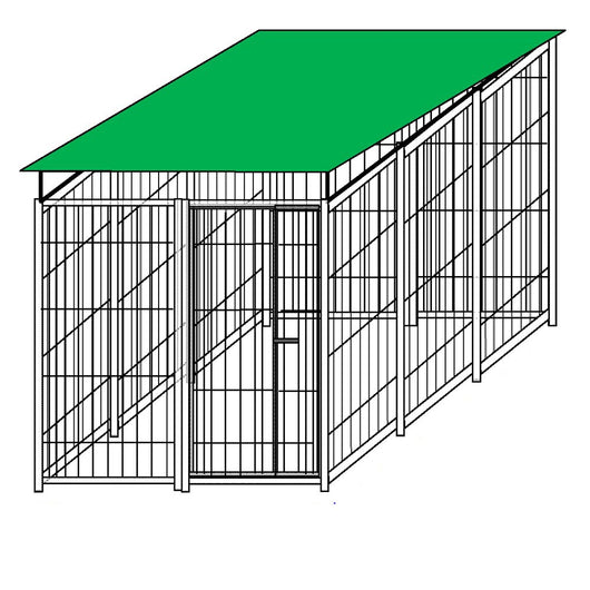 Box recinzione 3x2 metri coperto con zincatura a caldo per stoccaggio bombole