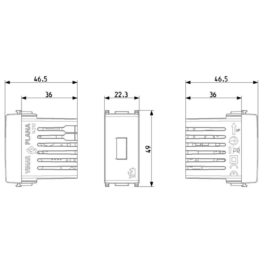 Unità di alimentazione usb 5v 1 5a bianca per uso domestico