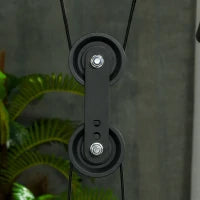 Power Tower Multifunzione con Panca per Addominali e Porta Bilanciere Regolabile, Nero