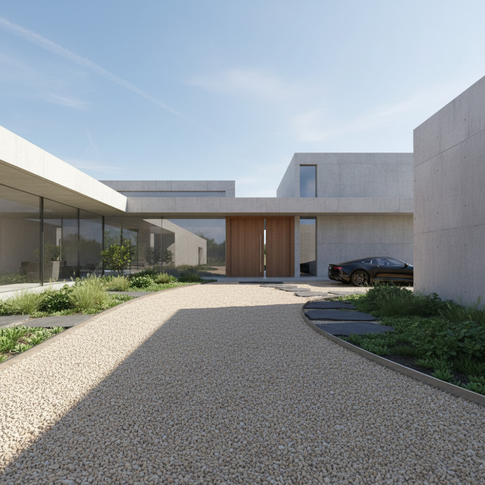 Pavimento drenante fai da te ciottoli in marmo e resina botticino 15,750 kg