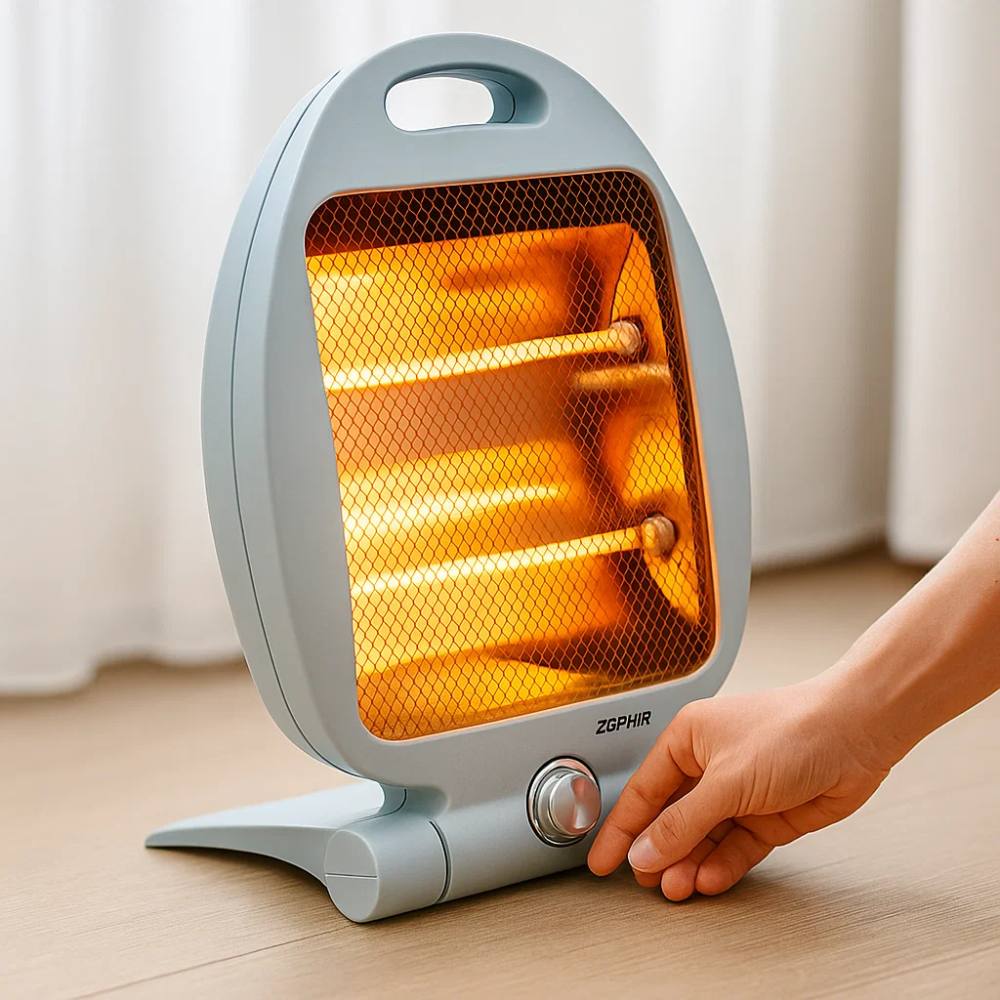 Zephir stufa elettrica al quarzo hzq850c 800-400w portatile sicurezza