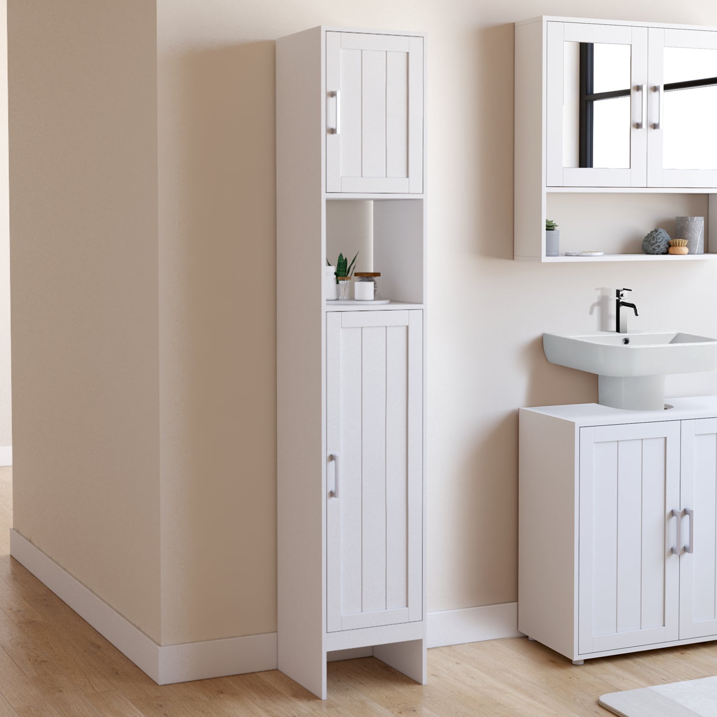 IDMarket - WALDO Mobile bagno a 2 ante bianco