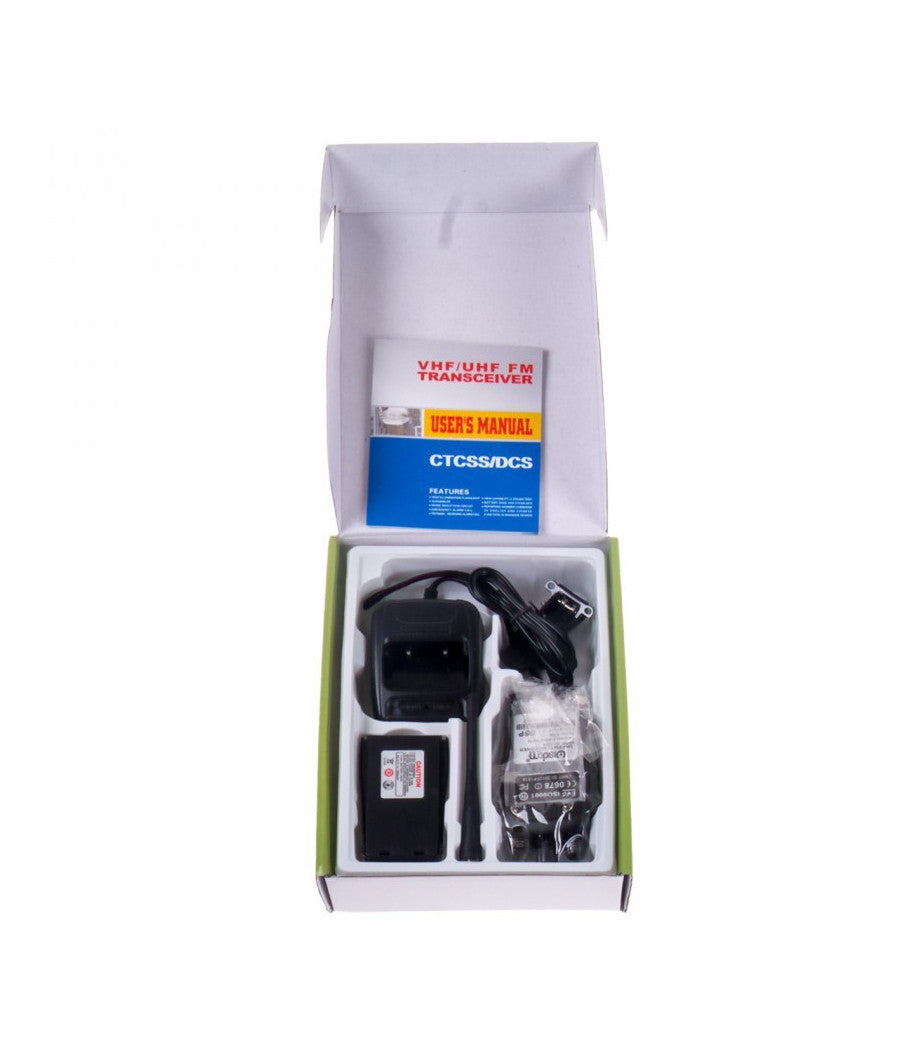 Walkie Talkie Ricetrasmettitore Wisdom Potenza 5w 16 Canali Batteria Al Litio         