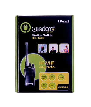 Walkie Talkie Ricetrasmettitore Wisdom Potenza 5w 16 Canali Batteria Al Litio         