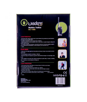 Walkie Talkie Ricetrasmettitore Wisdom Potenza 5w 16 Canali Batteria Al Litio         