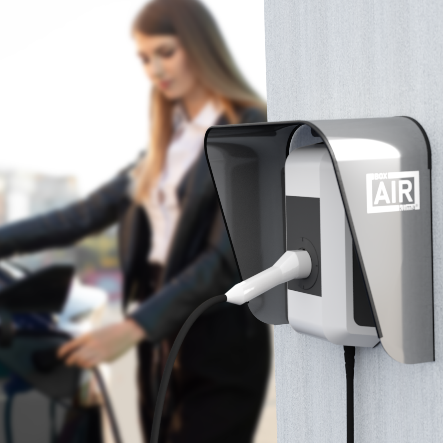Copertura per Wallbox domestiche protezione contro le intemperie per stazione di ricarica auto elettrica inverter solare silver S