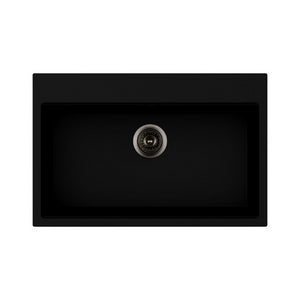 Waltz 78x51 lavello una vasca nero