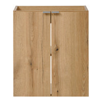 Set NEWPORT Armadio Pensile Sottolavabo con Piano di Lavoro 50x60x40 Effetto Rovere [en.casa]