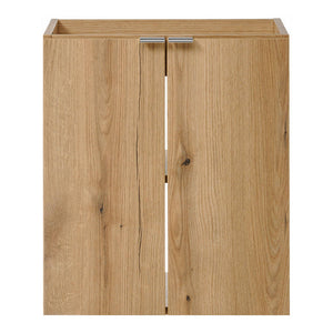 Set NEWPORT Armadio Pensile Sottolavabo con Piano di Lavoro 50x60x40 Effetto Rovere [en.casa]