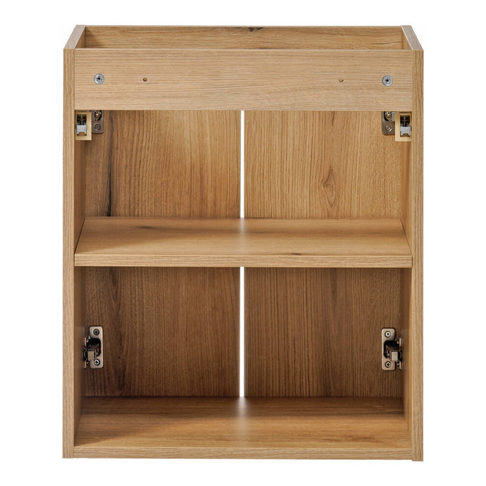 Set NEWPORT Armadio Pensile Sottolavabo con Piano di Lavoro 50x60x40 Effetto Rovere [en.casa]