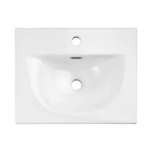 Armadio Pensile Sottolavabo NEWPORT con Lavandino 50x57x39 cm Nero [en.casa]