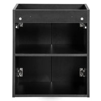 Armadio Pensile Sottolavabo NEWPORT con Lavandino 50x57x39 cm Nero [en.casa]