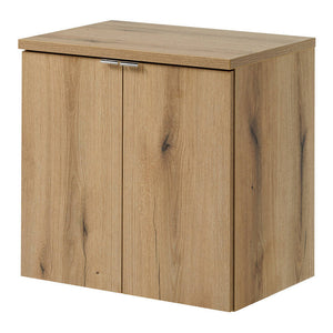 Set NEWPORT Armadio Pensile Sottolavabo con Piano di Lavoro 60x60x40 Effetto Rovere [en.casa]