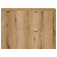 Mobile Sottolavabo Pensile NEWPORT a 2 Cassetti e Anta 80x60x40 cm - Effetto Rovere [en.casa]