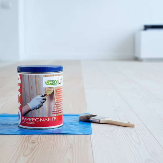 Ecolux impregnante fondo protettivo acrilico pigmentato bianco per legno *** formato 0,750 lt, confezione 1