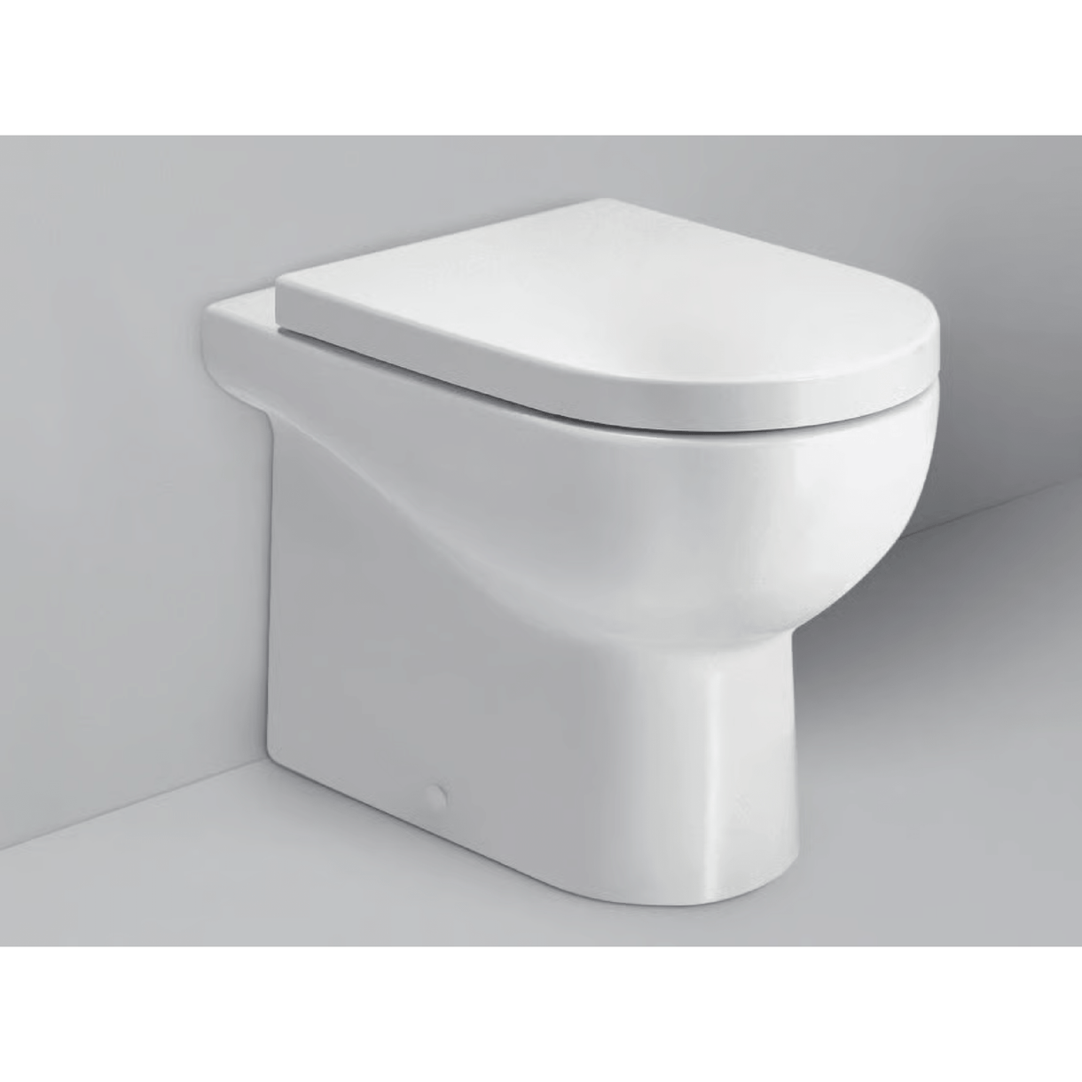 Wc a Terra H 48 Cm Azzurra Ceramica "Nuvola" Bianco Lucido