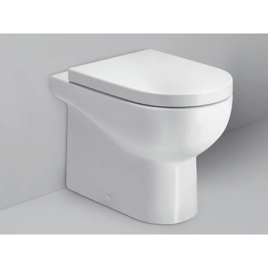 Wc a Terra H 48 Cm Azzurra Ceramica "Nuvola" Bianco Lucido