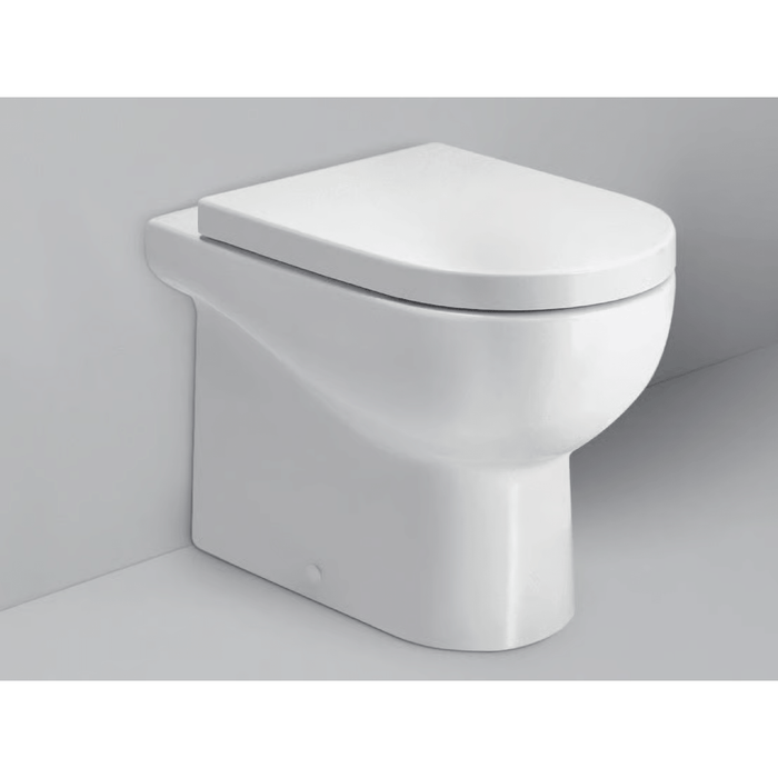 Wc a Terra H 48 Cm Azzurra Ceramica "Nuvola" Bianco Lucido