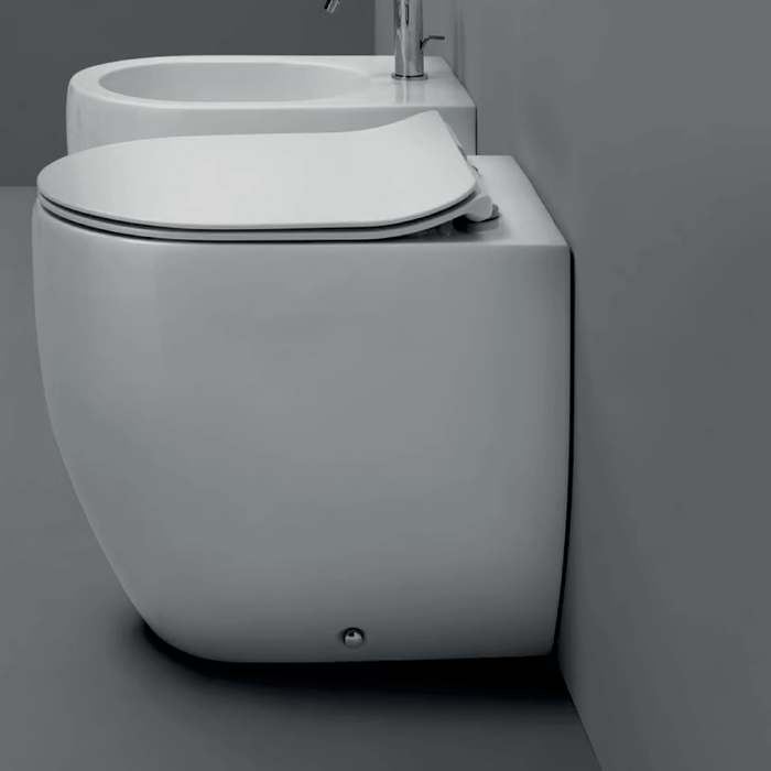 Wc Da Terra Kerasan Filo Muro Bianco Lucido "Flo 52"