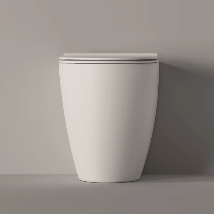 Wc a Terra Senza Brida Alice Ceramica "Form" Bianco Lucido