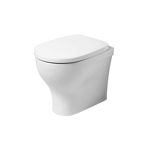 Wc a Terra Senza Brida Azzurra Ceramica "Pratica" Bianco Lucido