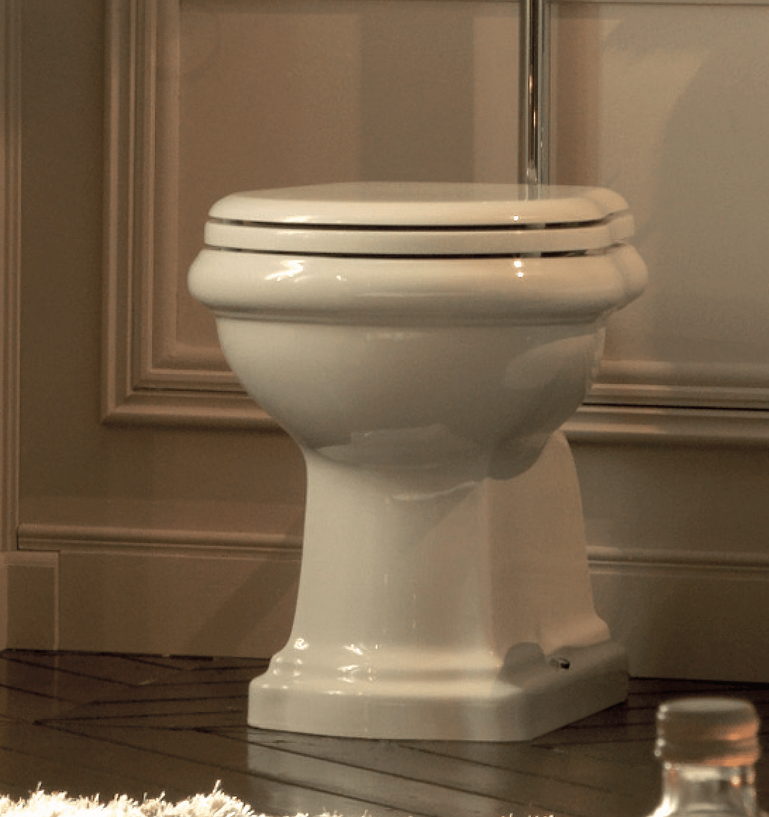 Wc Da Terra Tradizionale Kerasan Bianco Lucido "Retrò"