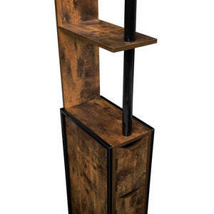 IDMarket - WC DAYTON a 2 ante con ripiani dal design industriale