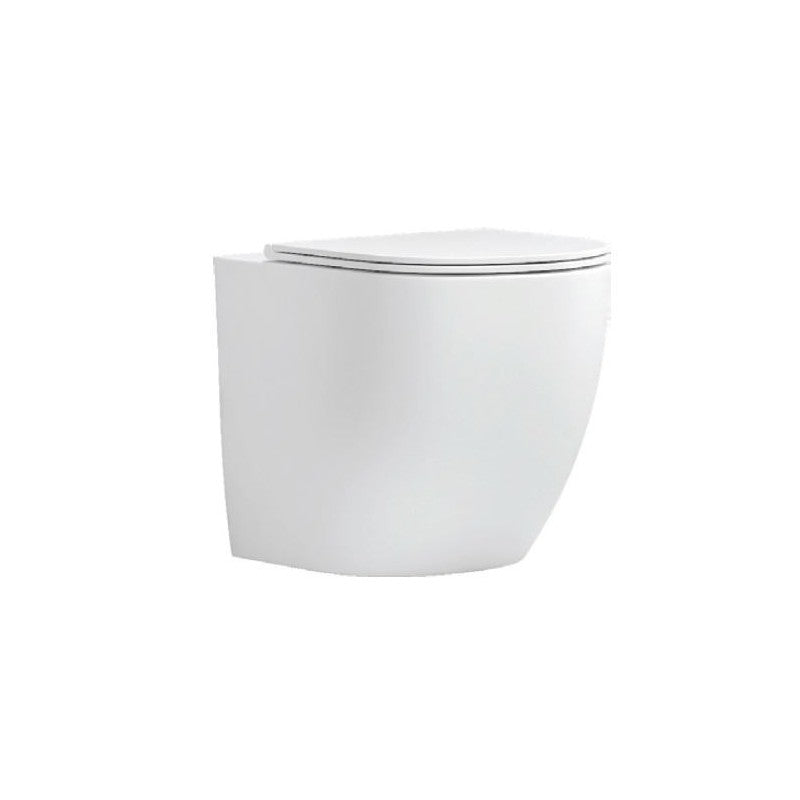 WC bianco opaco Rimless MILOS 57x36x38 cm con sedile WC