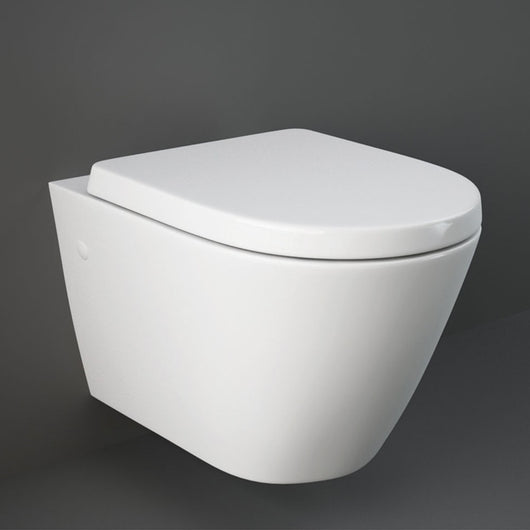 Wc Sospeso RIMLESS Rak Collezione Resort Bianco senza brida