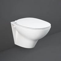 Wc sospeso Rimless serie Morning in ceramica con scarico a parete